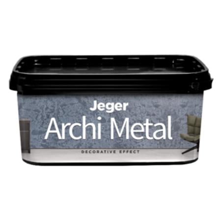 Vopsea decorativa cu aspect structural metalic Jeger Archi Metal, 2 L
