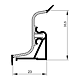 Accesorii pentru profil inaltator LB40, aluminiu-gri, 4 piese