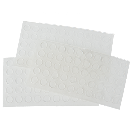 Pastila amortizoare Scilm, silicon, alb, 50 buc/set