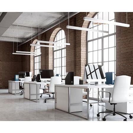 Lampa LED lineara de birou Fucida FD-36W/100A/840L/WH, 36 W, alb, 1200 x 100 x 55 mm