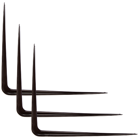 Consola din tabla, maro, 300 x 350 x 48 mm