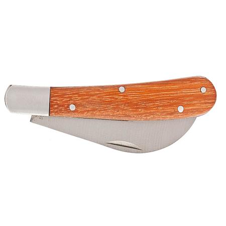 Cutit de gradina pliabil Palisad 790018, otel/lemn, lama curbata, 17 cm Cutit de gradina pliabil Palisad 790018, otel/lemn, lama curbata, 17 cm