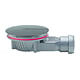 Sifon cadita dus / pardoseala Wirquin SlimPlus extra plat h=40 mm, corp ABS, anti miros, filtru de par, iesire Ø40 mm, debit 34 l/min, negru mat, 187 x 60 x Ø118 mm