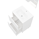 Set mobilier baie Savini Due Parma, oglinda + baza, PAL/MDF, alb, 60 cm