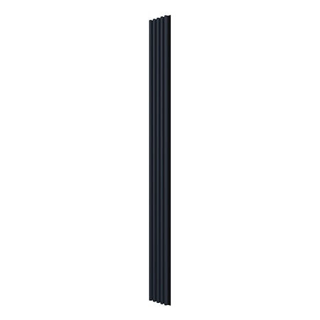 Panou decorativ Linea Comfort, 5 lamele, decor stejar, bleumarin, suport placaj negru, interior, 265 x 24,6 x 3 cm