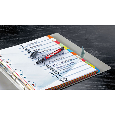 Marker permanent Edding OPH 140S, corp plastic, varf rotund, 0,3 mm, negru