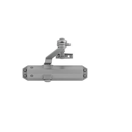 Amortizor cu brat hold-open Yale, seria 4500, argintiu