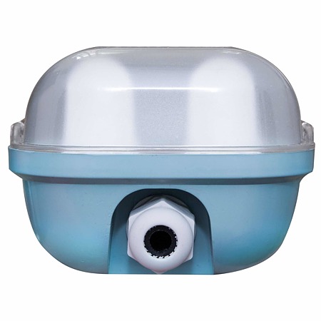 Corp iluminat pentru tub LED Hepol, G13, 2 x T8, IP65, gri