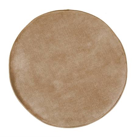 Taburet Ring, inel auriu, stofa bej P03, rotund, 38 x 38 x 40 cm