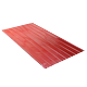 Tabla cutata, cuta H=7mm, culoare: rosu RAL 3011, dimensiune: 0,958 x 2 m, grosime 0,25 mm