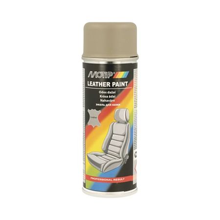 Vopsea spray elastica pentru piele MoTip, bej, lucios, interior, 200 ml