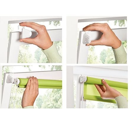 Rulou textil translucid Romance Clemfix Colors LAR-K9, 62 x 160 cm, verde  