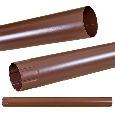 Burlan metalic, 88 mm, maro RAL 8017, L = 1 m