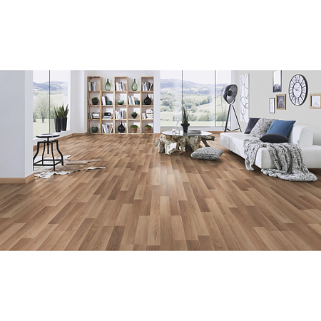 Parchet laminat 8 mm Kronospan Elegant Oak 8521, nuanta inchisa, multilamelar, clasa de trafic 31, 1285 x 192 mm