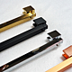Kit instalare perete fix dus / walk in Sanotechnik D9000, finisaj auriu periat, reglabil 70 – 120 x 200 cm 