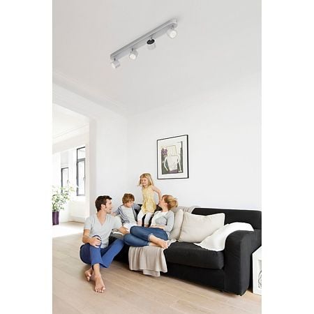 Spot Philips luminos cvadruplu Star bar, 4 x LED, 4.5W, aluminiu