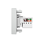 Modul priza retea RJ45 Livolo VL-FCCP-1IP, policarbonat, argintiu