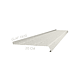 Glaf metalic exterior Caretta Briliant Z200, otel, alb, RAL 9002, 3000 x 200 mm