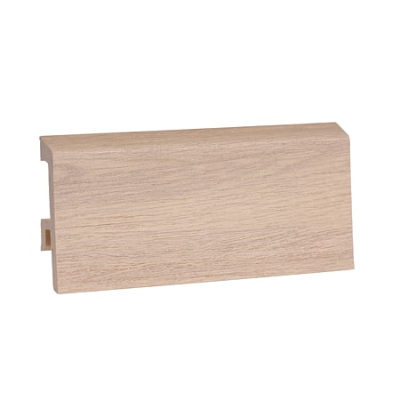 Plinta pardoseala Duflex Classical Oak 908, polimer flexibil, rezistenta la apa, decor lemn, 2000 x 80 x 18 mm
