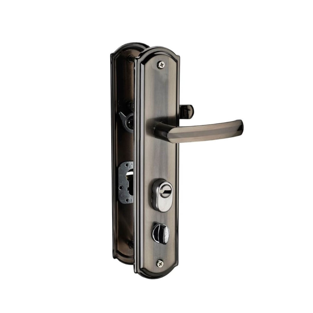 Maner pentru usa metalica Thirard, pentru broasca incastrata stanga, rotund, 76 x 59.5 mm