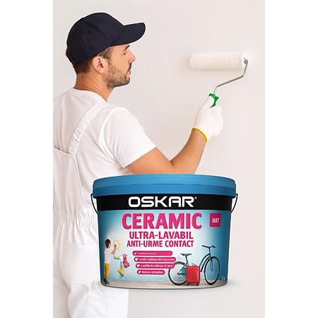 Vopsea ultralavabila interior/exterior Oskar ceramic mat, alb, 15 l + Amorsa Oskar zero mucegai 4 l Vopsea ultralavabila interior/exterior Oskar ceramic mat, alb, 15 l + Amorsa Oskar zero mucegai 4 l