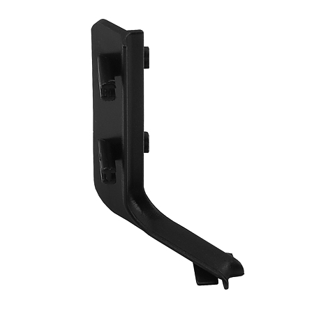 Colt interior 90 grade pentru profil aluminiu LB (tip Gola) - L, plastic, negru