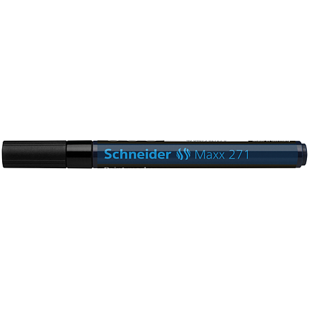 Marker permanent Schneider, varf rotund, 2 mm, cu vopsea neagra