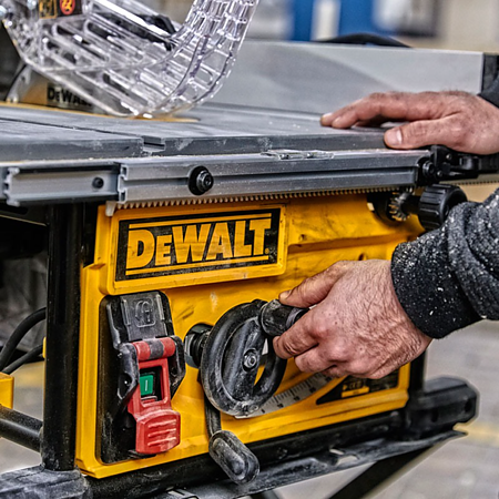 Debitor cu masa de lucru DeWalt DWE7492-QS, 2000 W, 250 mm, 4800 rpm Debitor cu masa de lucru DeWalt DWE7492-QS, 2000 W, 250 mm, 4800 rpm