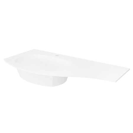 Lavoar baie Savini Due Armonia, compozit, alb, 50.5 x 13.2 cm