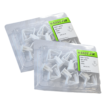 Diblu tip T, pentru pereti din gips carton, 10 x 47 mm