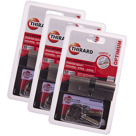 Cilindru Thirard Trafic6, alama, 40 x 40 mm, 5 chei nichelate