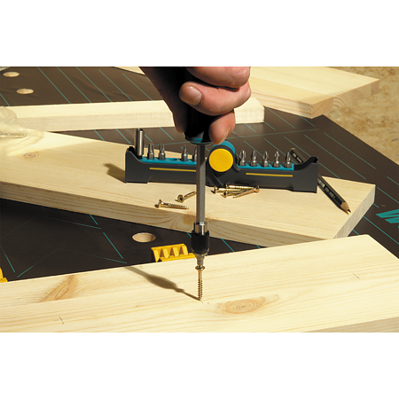 Surubelnita lunga + adaptor pentru biti Wolfcraft, 197 mm