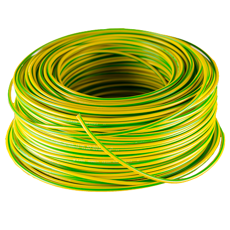 Cablu electric MYF (H05V-K) 2.5 mmp, izolatie PVC, galben-verde