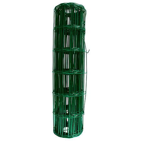 Plasa gard sudata plastifiata zincata, verde Europ, 2,2 mm x 50 x 100 mm x 1,5 m x 25 m 