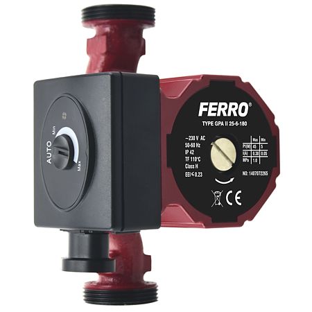 Pompa circulatie Ferro Weberman 0605W, 25/80/180, 3 trepte, IP42, 4 mc/h