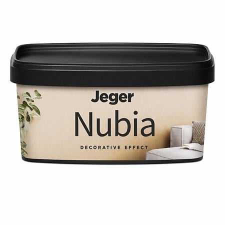 Vopsea decorativa cu aspect metalic texturat Jeger Nubia, Silver, 1 L