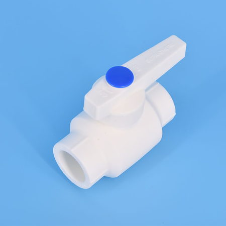 Robinet de trecere PPR Supratherm, cu sfera, alb, 25 mm