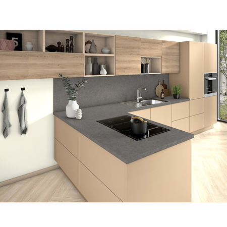 Blat bucatarie Egger F208 ST75, mat, Pietra Fanano gri, 4100 x 600 x 38 mm