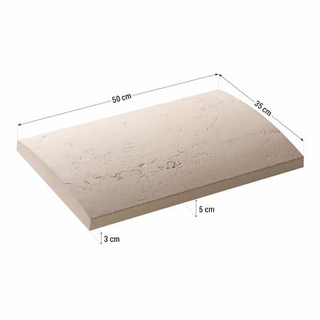 Capac interval gard Star Stone Roma Royal, piatra compozita, smoke, 500 x 350 x 30 mm