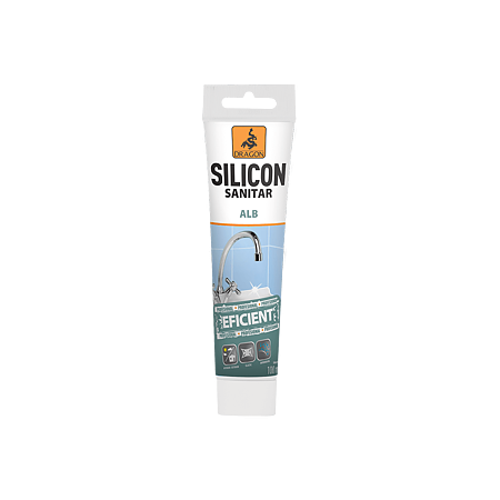 Silicon sanitar alb, 100 ml 