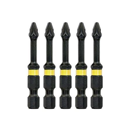 Set biti de torsiune DeWalt DT7391T, PZ2, 5 buc, 50 mm