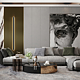 Panou decorativ Linea Slim, 3 lamele, MDF, auriu/negru, interior, 265 x 15 cm