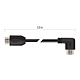 Cablu HDMI/Ethernet de mare viteza Emos, tata 90°- tata drept, 5 m