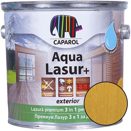 Lazura pentru lemn de exterior Caparol Aqua Lasur +, pin, 2.5 l