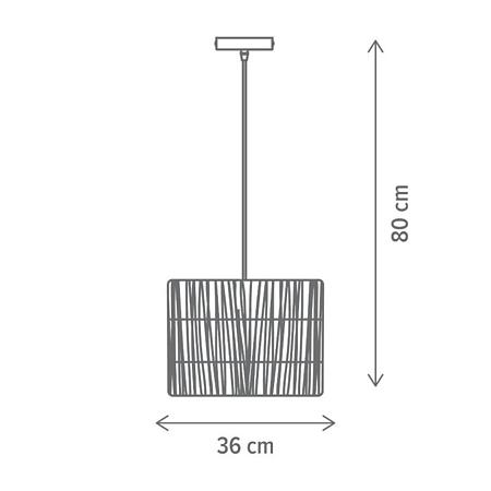 Suspensie Paper SP1, LY-3334, 1xE27, alb