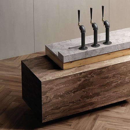 Blat bucatarie Kronospan K369 PH, mat, Granit Nebula , 4100 x 600 x 38 mm