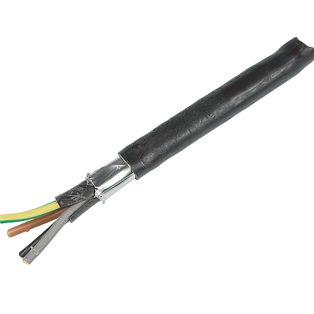 Cablu electric C2XABY (CYABY), 4 x 6 mm², izolatie PVC, negru, cupru