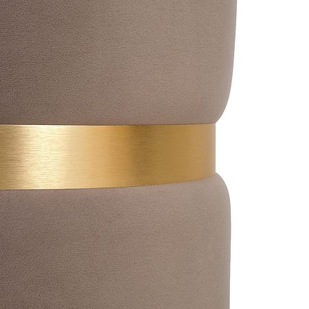 Taburet Ring, inel auriu, stofa gri deschis H34, rotund, 38 x 38 x 40 cm Taburet Ring, inel auriu, stofa gri deschis H34, rotund, 38 x 38 x 40 cm