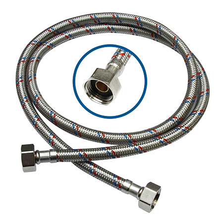 Racord Fanski, EPDM,  crom, flexibil, 1/2", 30 x 1200 mm