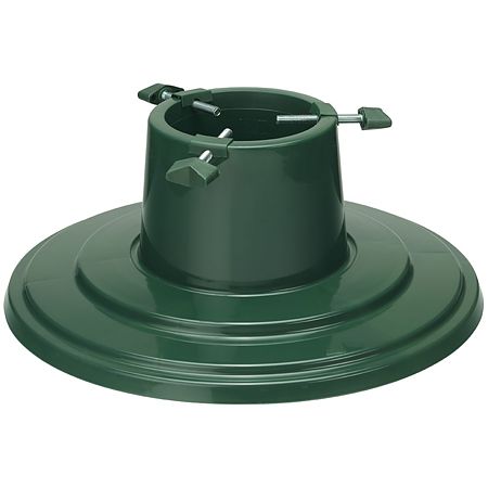 Suport pentru brad, Weber, din plastic, verde, forma rotunda, cu rezervor de apa
